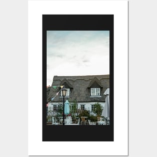 Pretty cafe with thatched roof in Norfolk Posters and Art